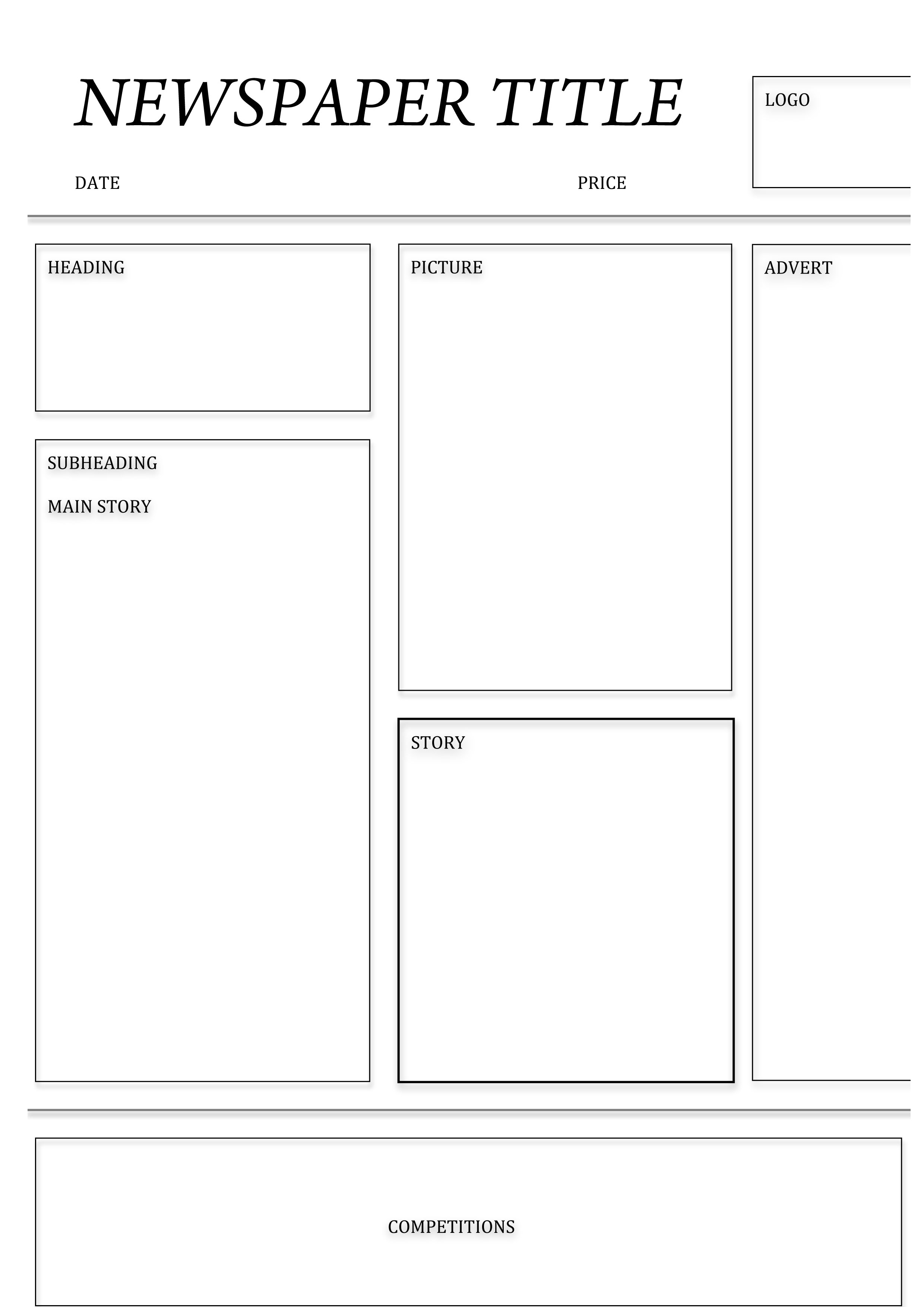 Free Newspaper Templates For Word - FREE PRINTABLE TEMPLATES